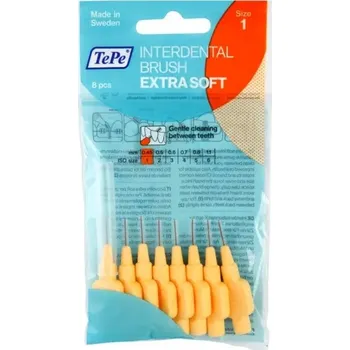 Zubní kartáček TEPE Mezizubní kartáčky Extra Soft 0,45mm oranžový 8ks