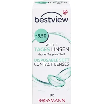 Kontaktní čočky Best View Denní kontaktní čočky -5,50 8 ks