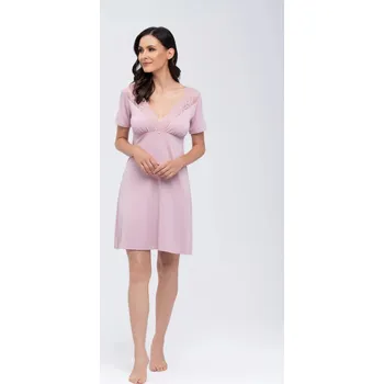 Dámské noční prádlo Noční košile Babella SIMONE s krátkým rukávem nad kolena, velikost 3XL