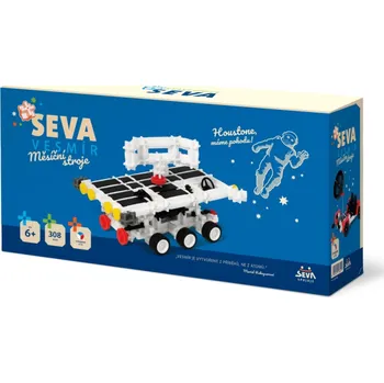 Stavebnice Seva Stavebnice SEVA VESMÍR Měsíční stroje plast 308ks v krabici 31x16x7cm