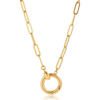 Náhrdelník ELENYS Infinite Circle – pozlacený náhrdelník 18K žluté zlato Délka: 45+5 cm / max. 50 cm