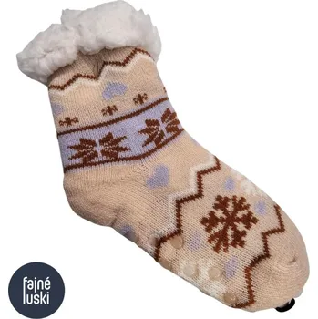 Dětské termo ponožky Dětské teplé ponožky s kožíškem protizskluzové