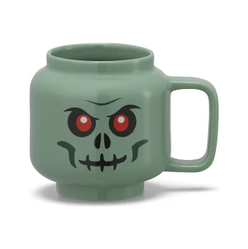 Stavebnice LEGO LEGO Storage Poškozené - LEGO keramický hrnek 255 ml - zelený kostlivec