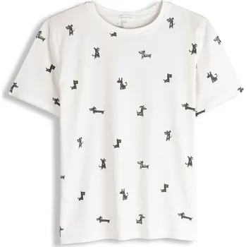 Dámské oblečení GATE Bavlněné tričko s potiskem 40 625-1659/116