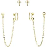 MOISS Sada pozlacených náušnic ze stříbra E0004300 + 2 měsíce na vrácení zboží