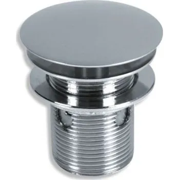 Novaservis Umyvadlová výpusť Luxus 5/4", chrom, click-clack, velká zátka, | cena za ks