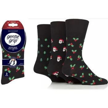Pánské ponožky Gentle Grip Santa mix 3 ks