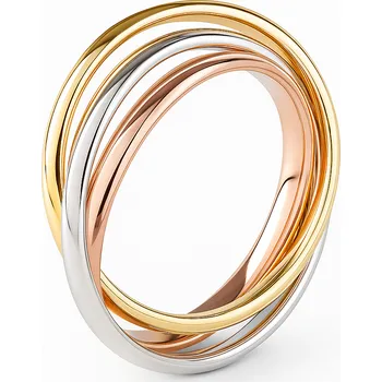 Prsten Leru Zlatý prsten Trinity tenký Velikost a váha prstenu: 52 (váha 2,87g)