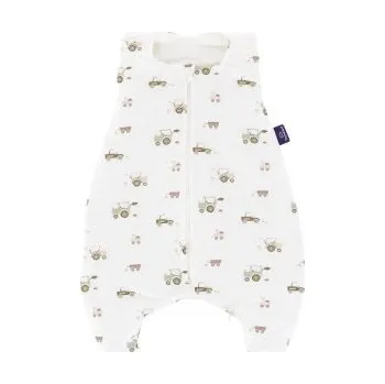 Spacák Träumeland Spací pytel „to Go“ Tog 1,5 - Little Farm Grün, 74 cm