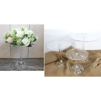 Akrylová květinová miska, sada 3 ks