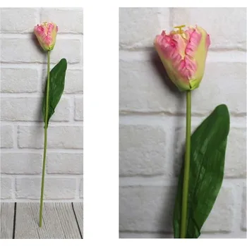 umělá květina z Umělá květina TULIPÁN RŮŽOVÝ stonek (47x6 cm) #217 - 1 ks