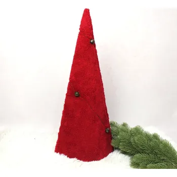 Vánoce Dekorace CHOINKA 60x19 cm ČERVENÁ