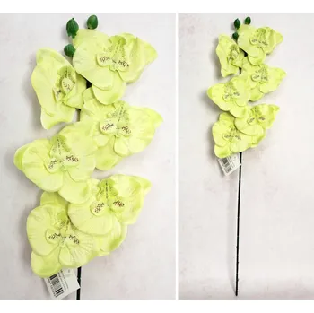 umělá květina Květina STORCZYK výška 65 cm (6 květů 11 cm) LIMONKOVÁ