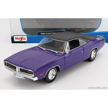 autíčko Maisto Dodge Charger R/t Coupe 1969 1:18 Purple Met