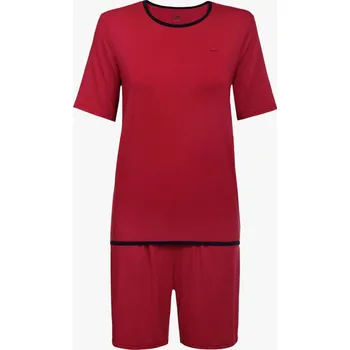 Dámské pyžamo DÁMSKÉ PYŽAMO KRÁTKÉ - FRESH: Bordo XS
