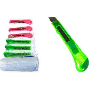 Kuchyňský nůž Nůž, nůž na tapety s vysouvací čepelí 15 cm, mix barev – 1 ks