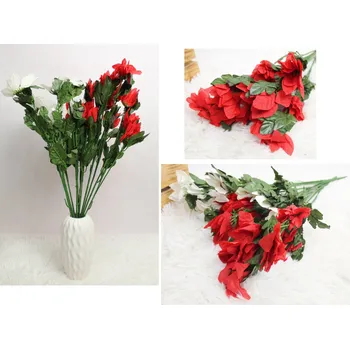 umělá květina Kytice BETLÉMSKÁ HVĚZDA výška 56 cm, 6 stonků (12 květů) MIX BAREV II. TŘÍDA