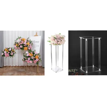 Květináč Akrylový rámeček, květináč na dekorace ČTVERCOVÝ 60x20x2 cm