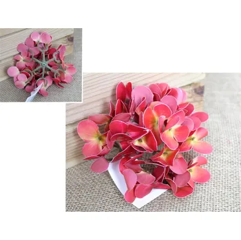 Květinová hlava HORTENSJA 3D print silikonová 13 cm ČERVENÁ