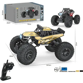 RC model Terénní auto na dálkové ovládání v kartonu 52x30x28 cm MIX BAREV