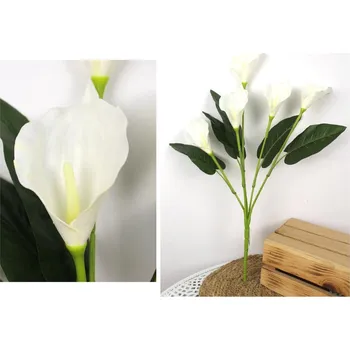 umělá květina Kytice KALIA z pěnové hmoty, výška 61 cm (5 květů 13x7 cm) KRÉMOVÁ