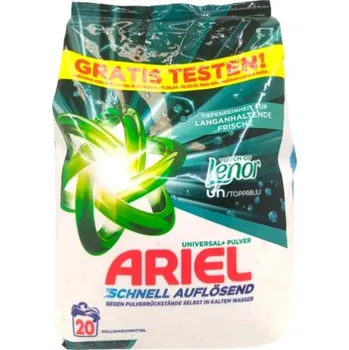 Přípravek na praní Ariel Prášek 20 praní Univerzální Touch of Lenor 1,2 kg (pytel)