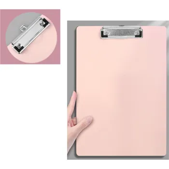Podložka pod dokumenty A4 s klipem RŮŽOVÁ
