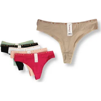 Kalhotky Dámské kalhotky, tanga MEDOOSI hladké I LOVE YOU č.: 33981 - 1 ks