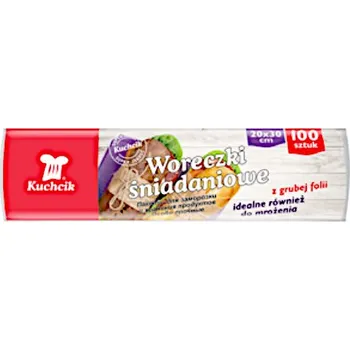 Potravinová fólie KUCHCIK Snídaňové sáčky z tlusté fólie, 100 ks (30 x 20 cm) – 1 role