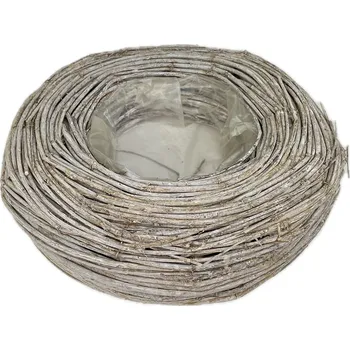 Věnec Věnec hnízdo na osázení s igelitem, stočené proutí LUX pr.40 cm,. v.10 cm