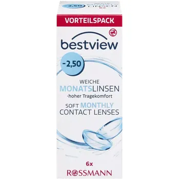 Kontaktní čočky Best View Měsíční kontaktní čočky 6 ks -2,50 6 ks