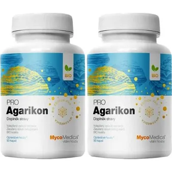 Zdraví MycoMedica Agarikon Pro 2x 90 kapslí (Garantovaný obsah beta 1,3/1,6 glukanů min. 30 %)