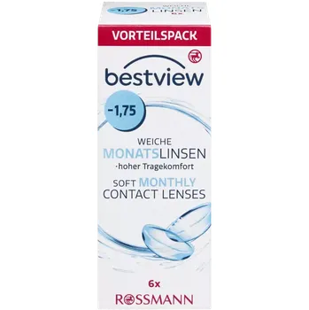 Kontaktní čočky Best View Měsíční kontaktní čočky 6 ks -1,75 6 ks