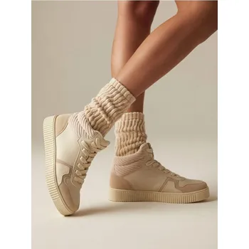 Dámské tenisky Sinsay - Tenisky z umělé kůže - béžová - 176FW-08X - 176FW-08X-38