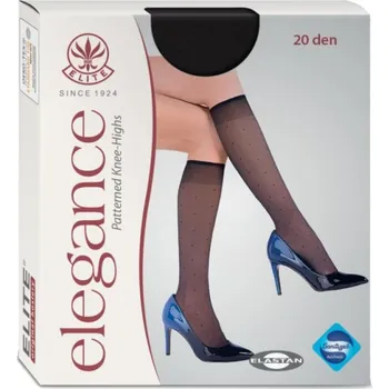 Dámské punčochy Vzorované průhledné podkolenky se vzorem jemných puntíků