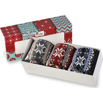 Dámské ponožky Dárkové balení dámských vlněných ponožek 3v1 Wooline Natur pro ženy Velikost ponožek: EUR 39-42