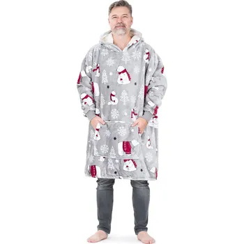 Pánská mikina 4Home Beránková mikina mikroplyš Artic Snuggles, uni L - pánské šedá