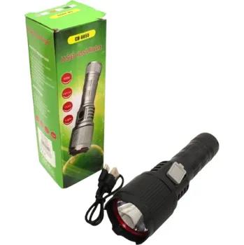 LED svítilna 15 x 4,5 cm ČERNÁ CH-6055