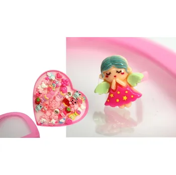 Prsten Plastový prsten pro dívky, zvířátko, figurka, mix ovoce – 1 ks