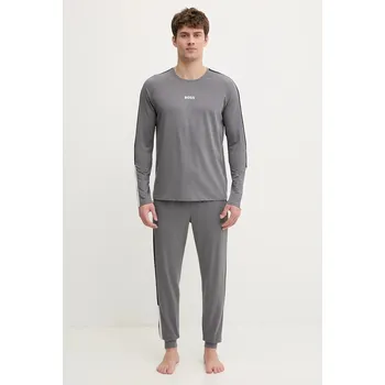 Dámské pyžamo Pyžamo BOSS Balance Long Set 50554773 šedá 90X, vel. XL