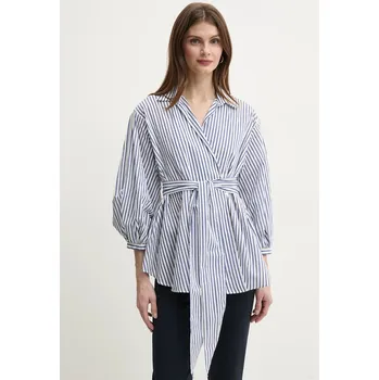 Pánská móda Košile s příměsí hedvábí Weekend Max Mara 2515111142600 modrá 05A, vel. 40