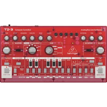 Klávesový nástroj Behringer TD-3 Syntetizátor Transparent Red (Jako nové)