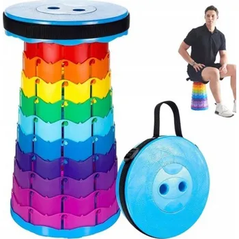 Teleskopická skládací židlička barevná