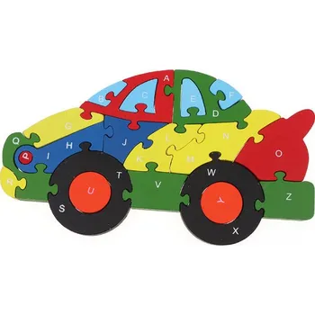 Dřevěné puzzle, skládačka AUTO 26,5x14,5 cm