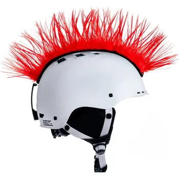 Crazy Uši číro na helmu Wiggystyle Mohawk Red 25/26