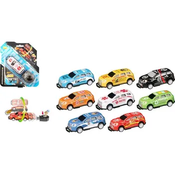 autíčko Auto s odpalovací rampou na blistru 18 x 15 x 3,5 cm MIX BAREV