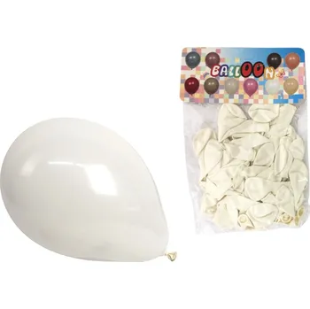 Latexové balónky 5 palců BÍLÉ sada 50 ks cca 20 cm 55 g