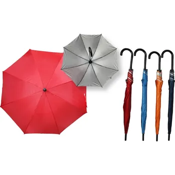 Dámský deštník, automatický, stříbrný, 8 drátů (průměr 100 cm, délka 80 cm) (II. TŘÍDA)