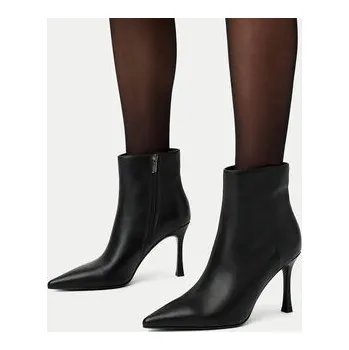 Dámské kozačky Polokozačky Eva Minge EO-EVA-1278-5781 Černá 39