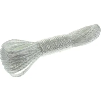 Šňůra na prádlo Prádelní šňůra BÍLÁ 15 m – 1 ks